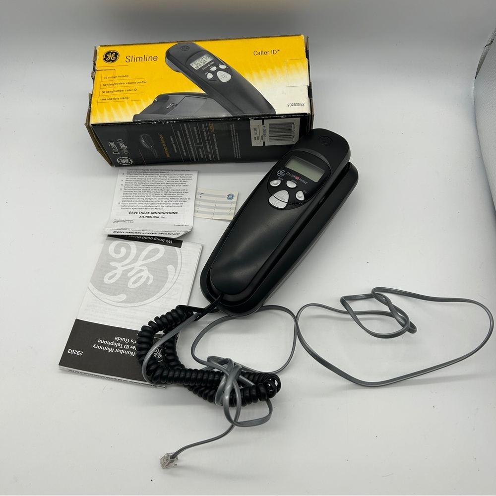 GE Slimline Phone Corded Caller ID 29263GE2 PARTS ONLY